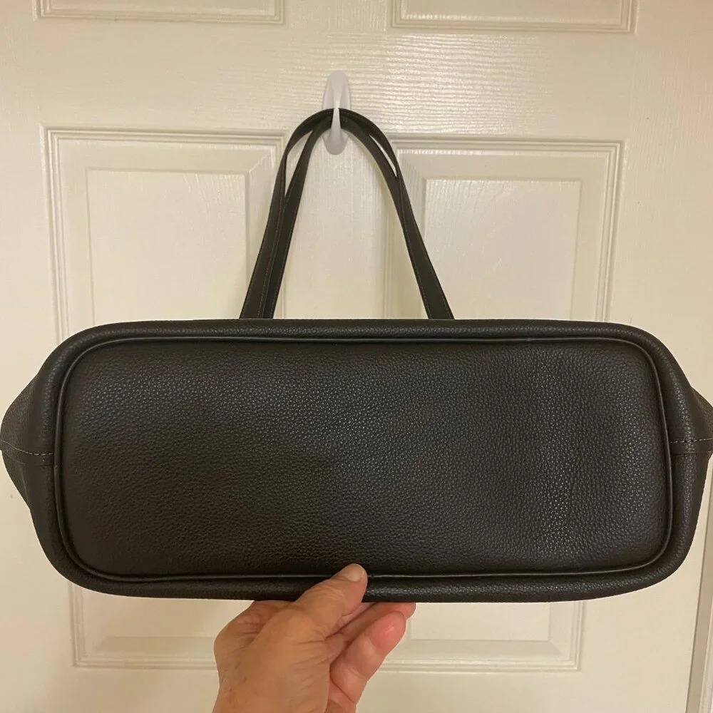 COACH CC050 Pebble Leather CAMERON Large Tote Shoulder Bag ~ BLACK ~ CC050 - Picture 5 of 9